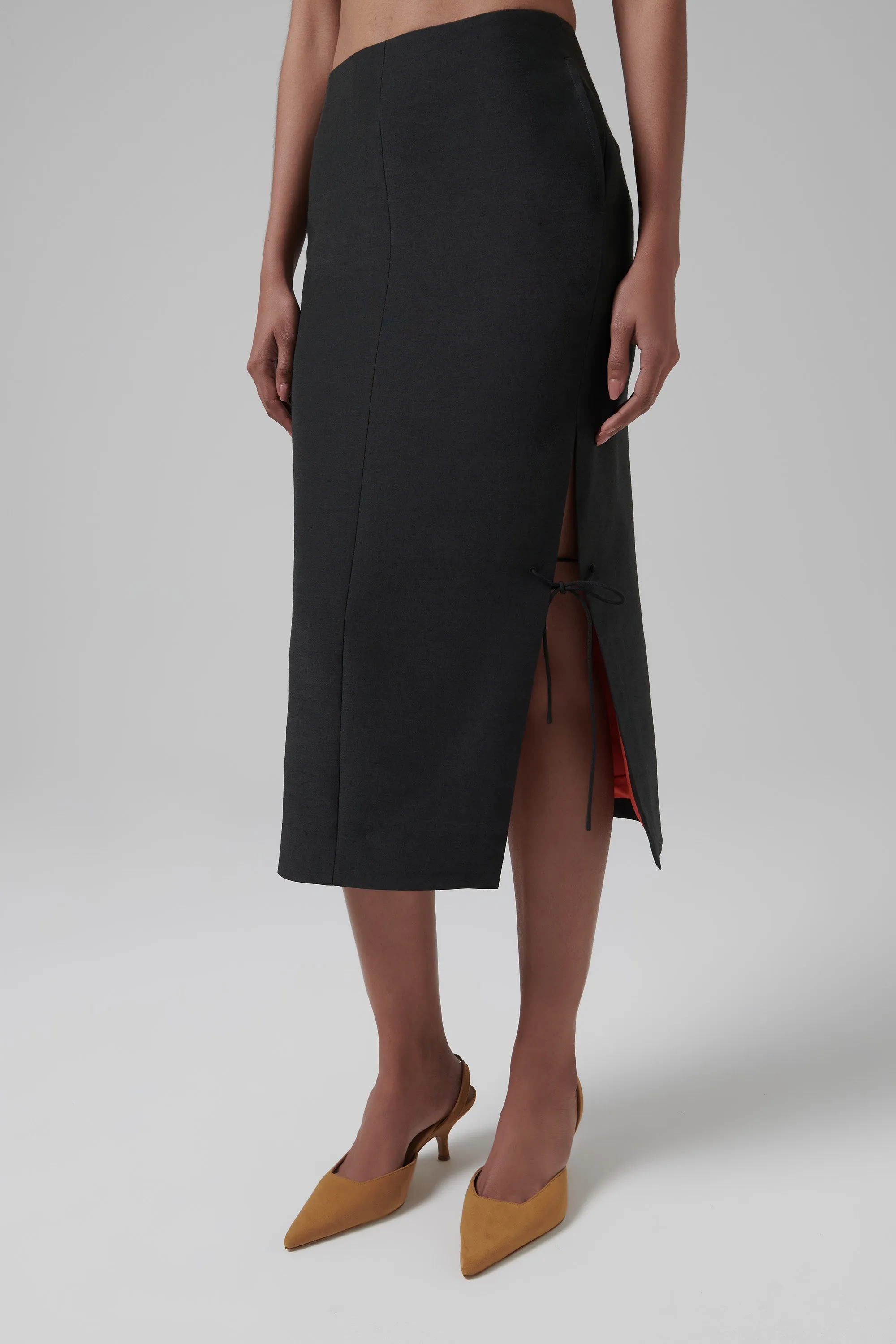 Grey Pin Skirt