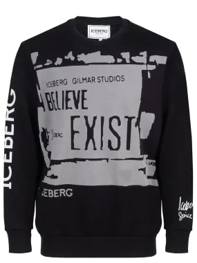 Grey Splash 5C Sweatshirt (Black) - I24E01463179000