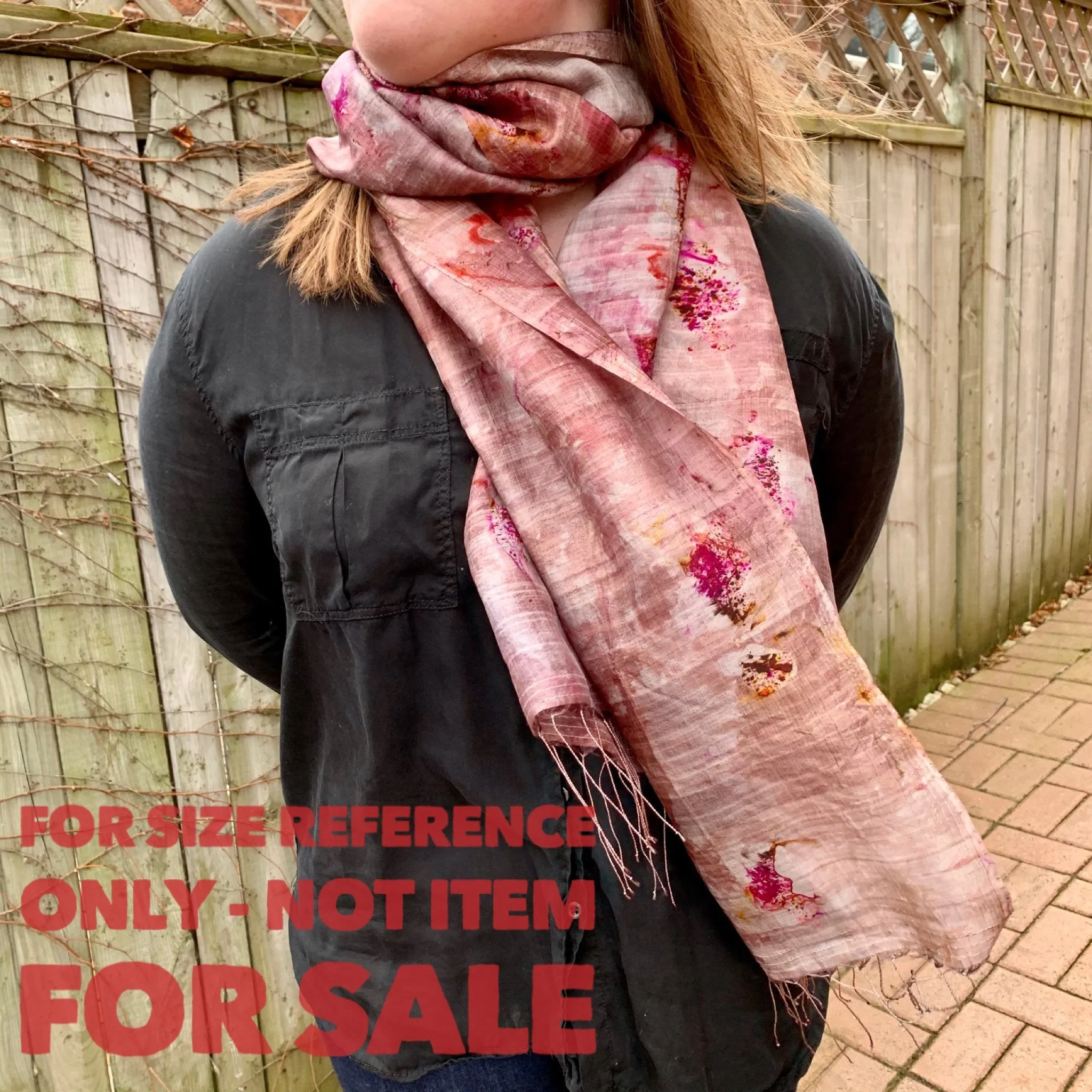 Hand Dyed Silk Scarf "Random Silk Scarf 1" Rose Pink Brown Caramel Tan Copper Gold Mulberry Silk Scarf 22.5” x 71” 57cm x 180cm