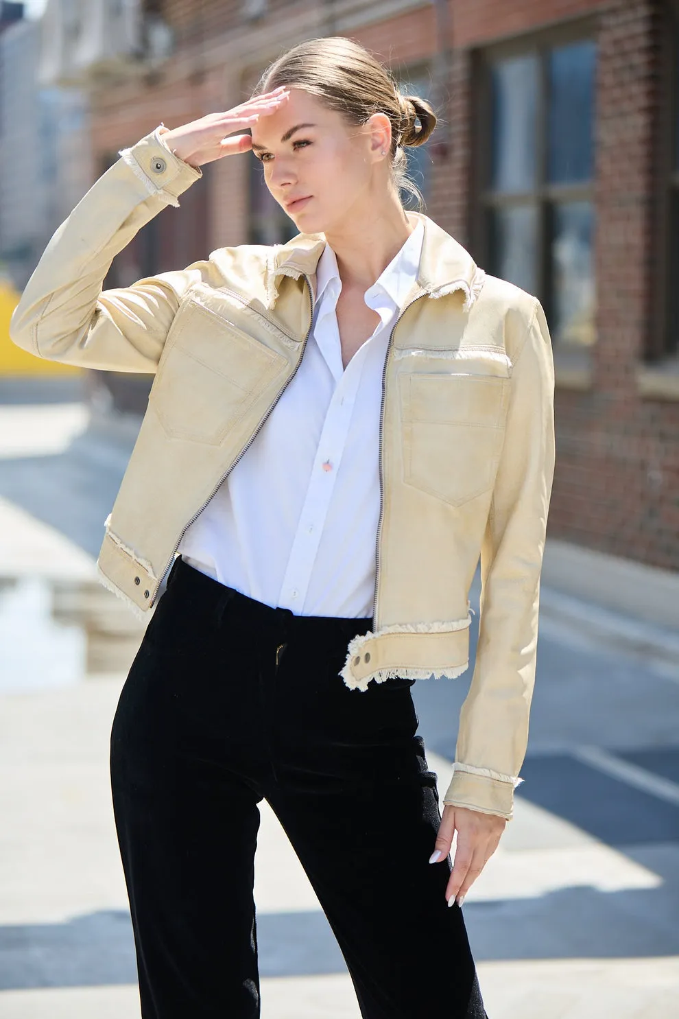 Hayden Solid Vintage Leather Jacket