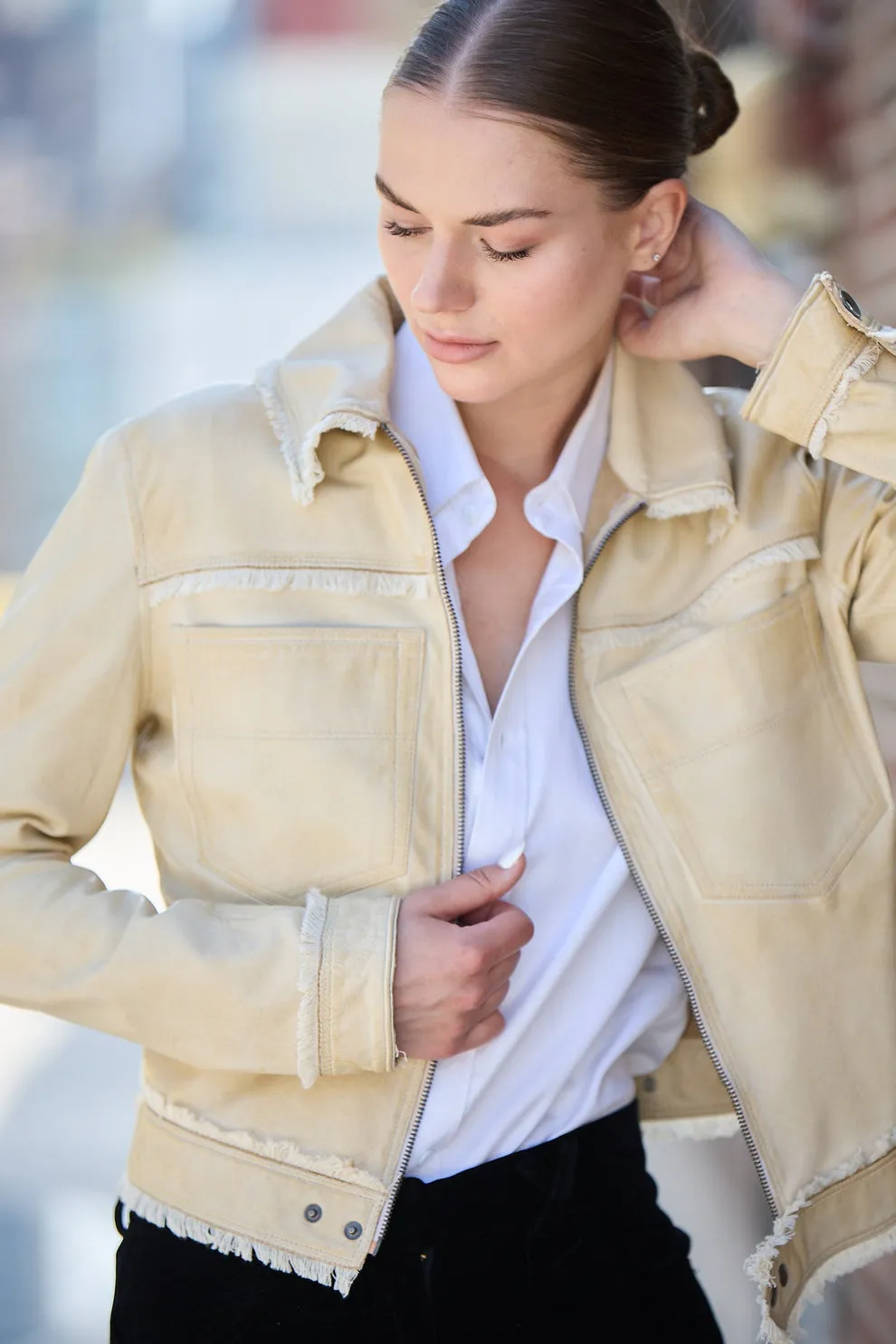 Hayden Solid Vintage Leather Jacket