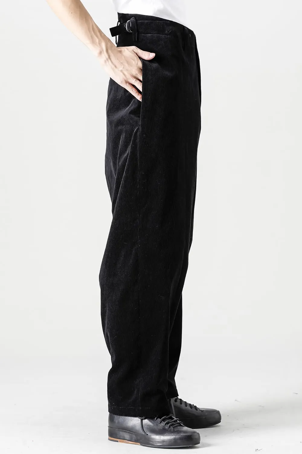 Hidden Side Pocket Corduroy Pants