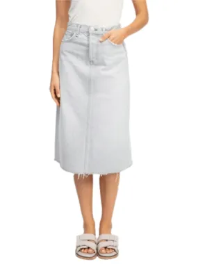 High-Rise Midi A-Line Skirt