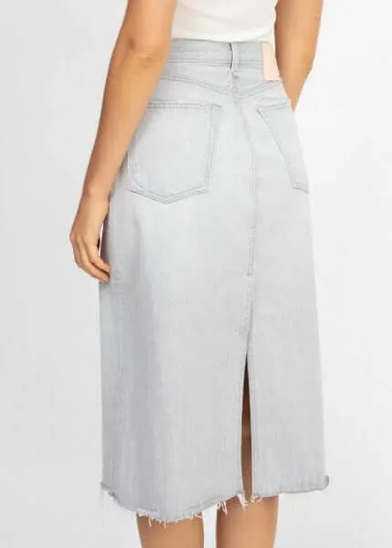 High-Rise Midi A-Line Skirt