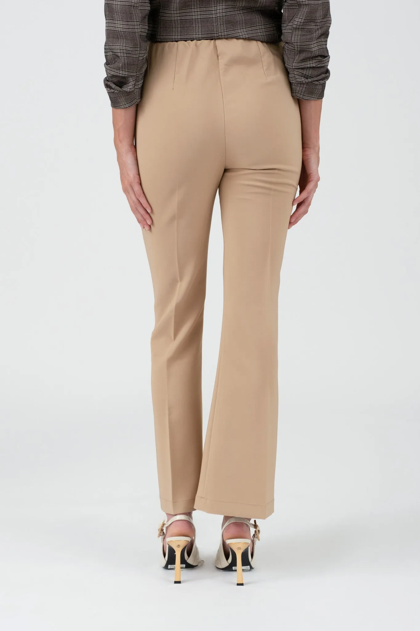 HIGH WAIST BELL BOTTOM DRESS PANTS