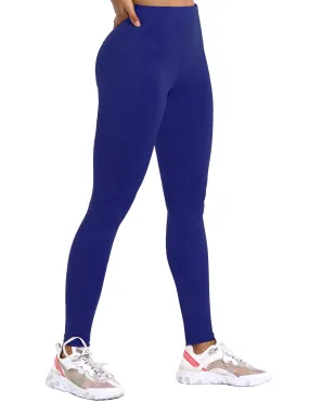 High Waist Side Pockets Biking Pants navy_Biking