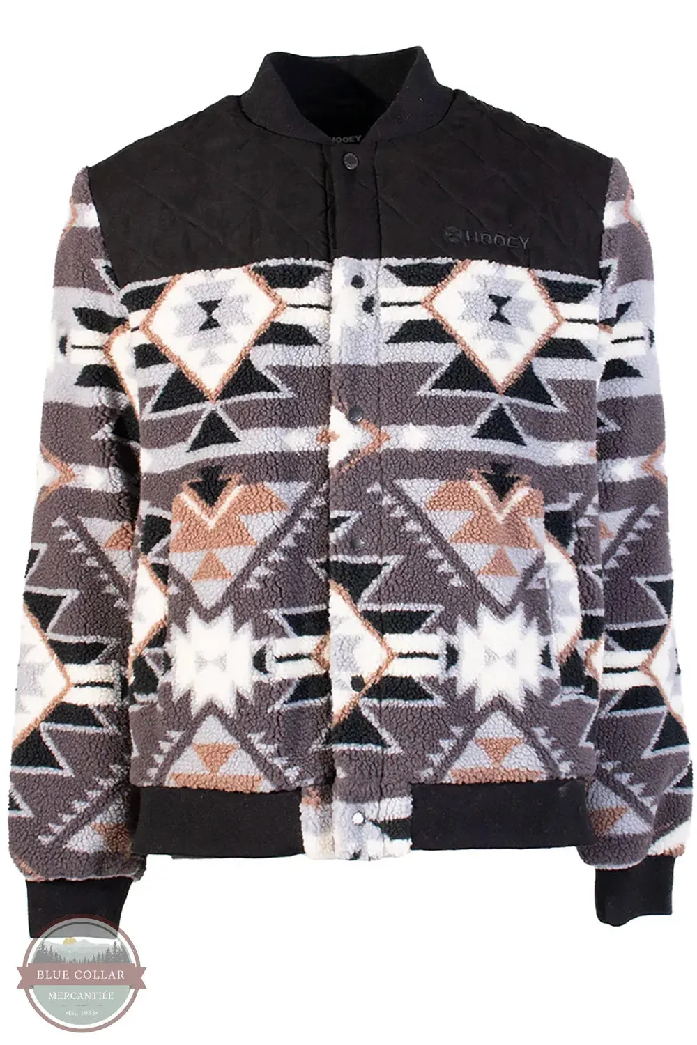 HJ132AZBK Aztec Sherpa Lined Bomber Jacket