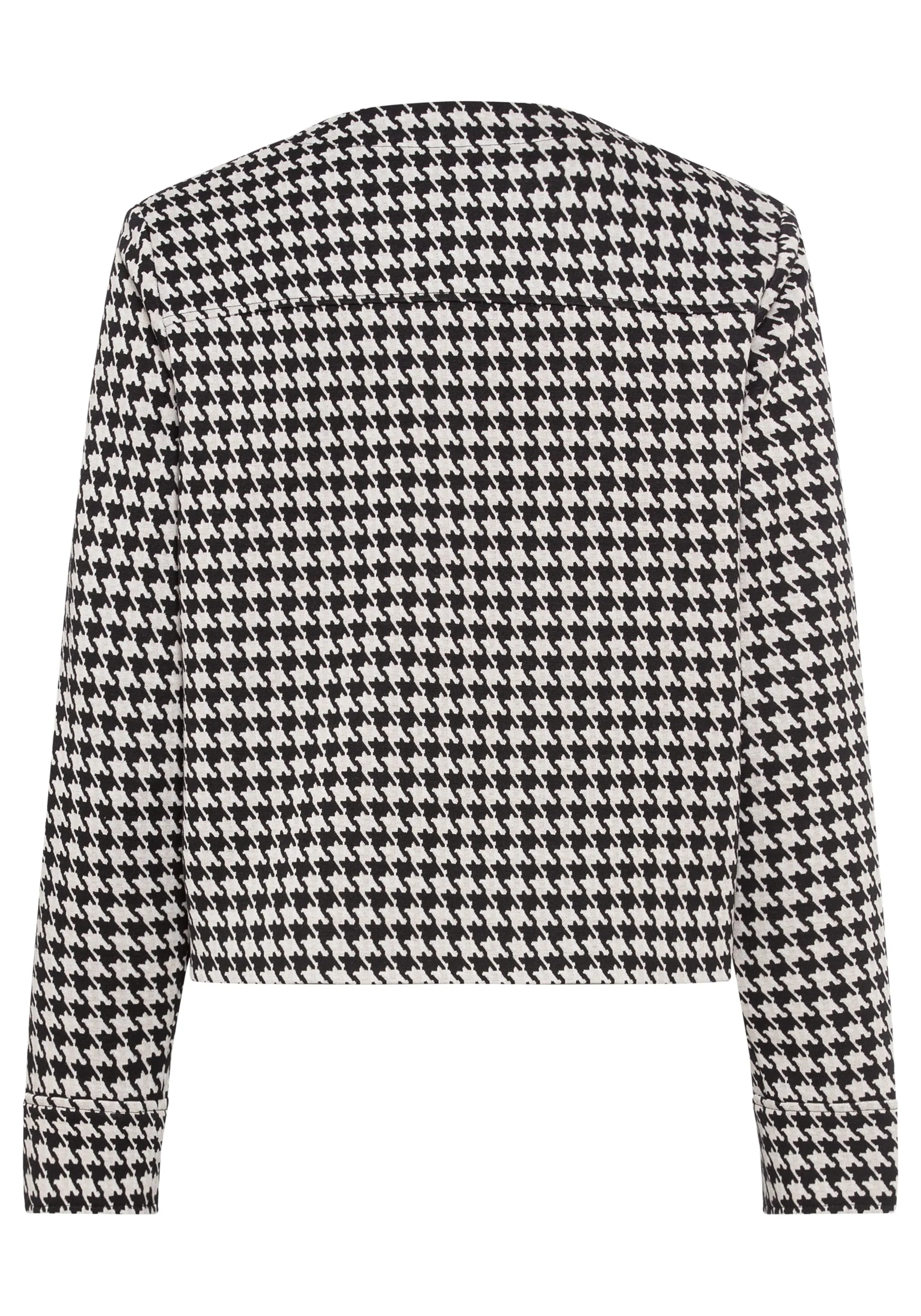 Houndstooth Cropped Jacket