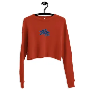 Indonesian Mendung Embroidered Cropped Sweatshirt