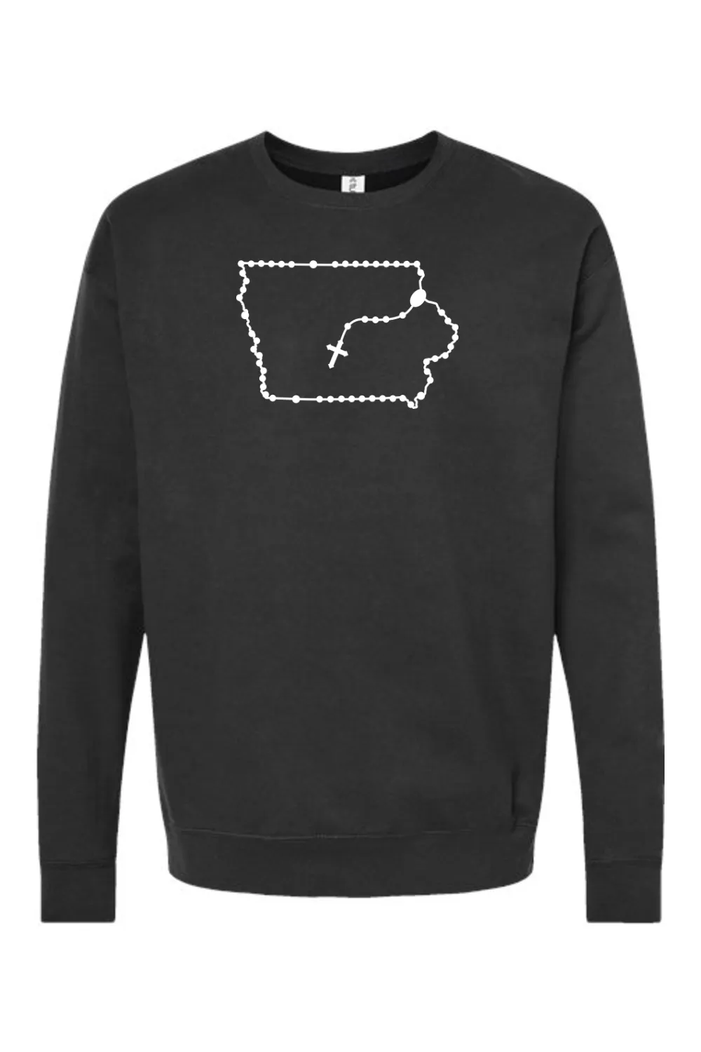 Iowa Catholic Rosary Crewneck Sweatshirt
