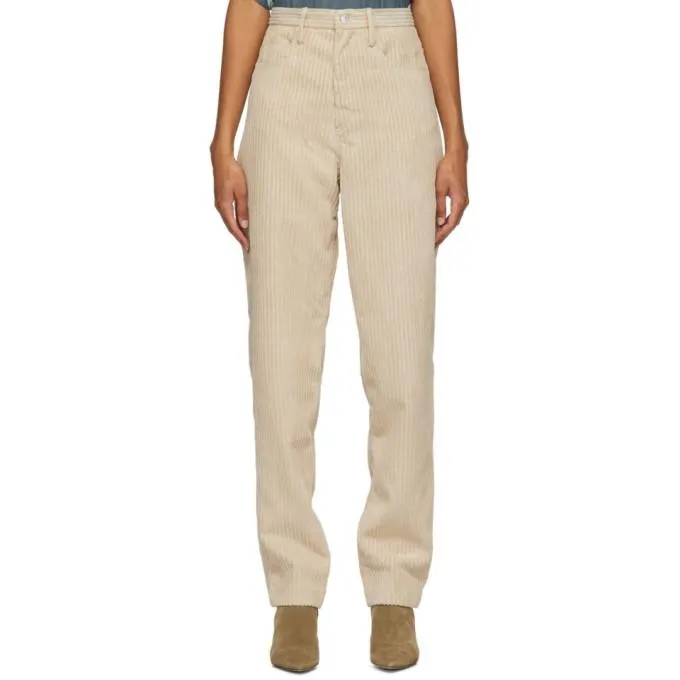 Isabel Marant Etoile Beige Corduroy Decorsy Trousers