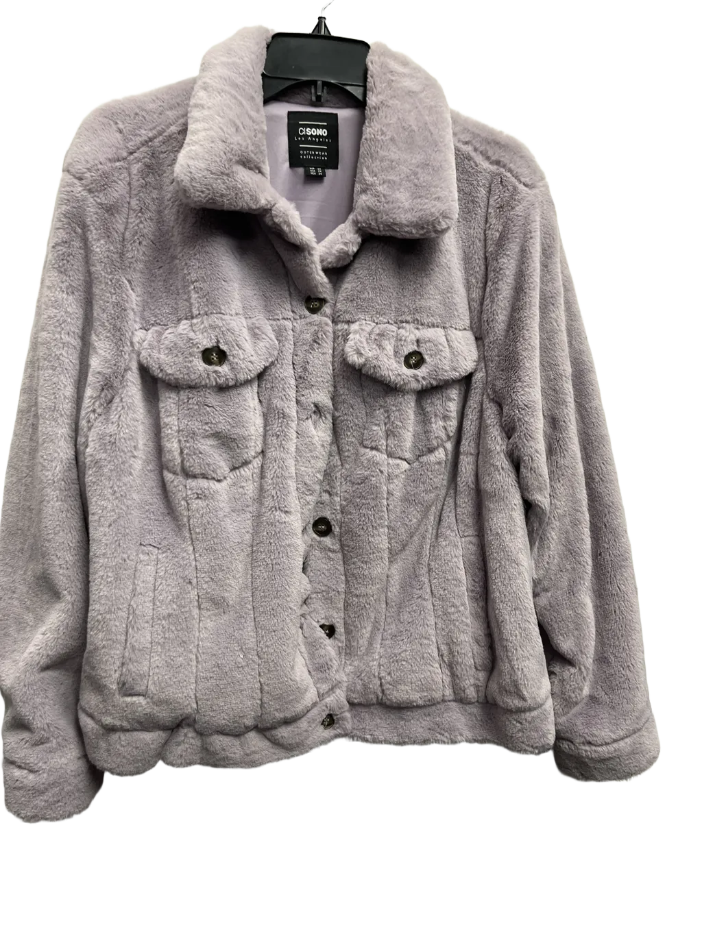 Jacket Faux Fur & Sherpa By Ci Sono  Size: 2x