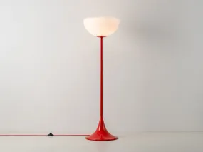 Jam red glass bowl floor lamp
