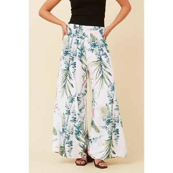 JANINE TROPICAL PRINT PANTS