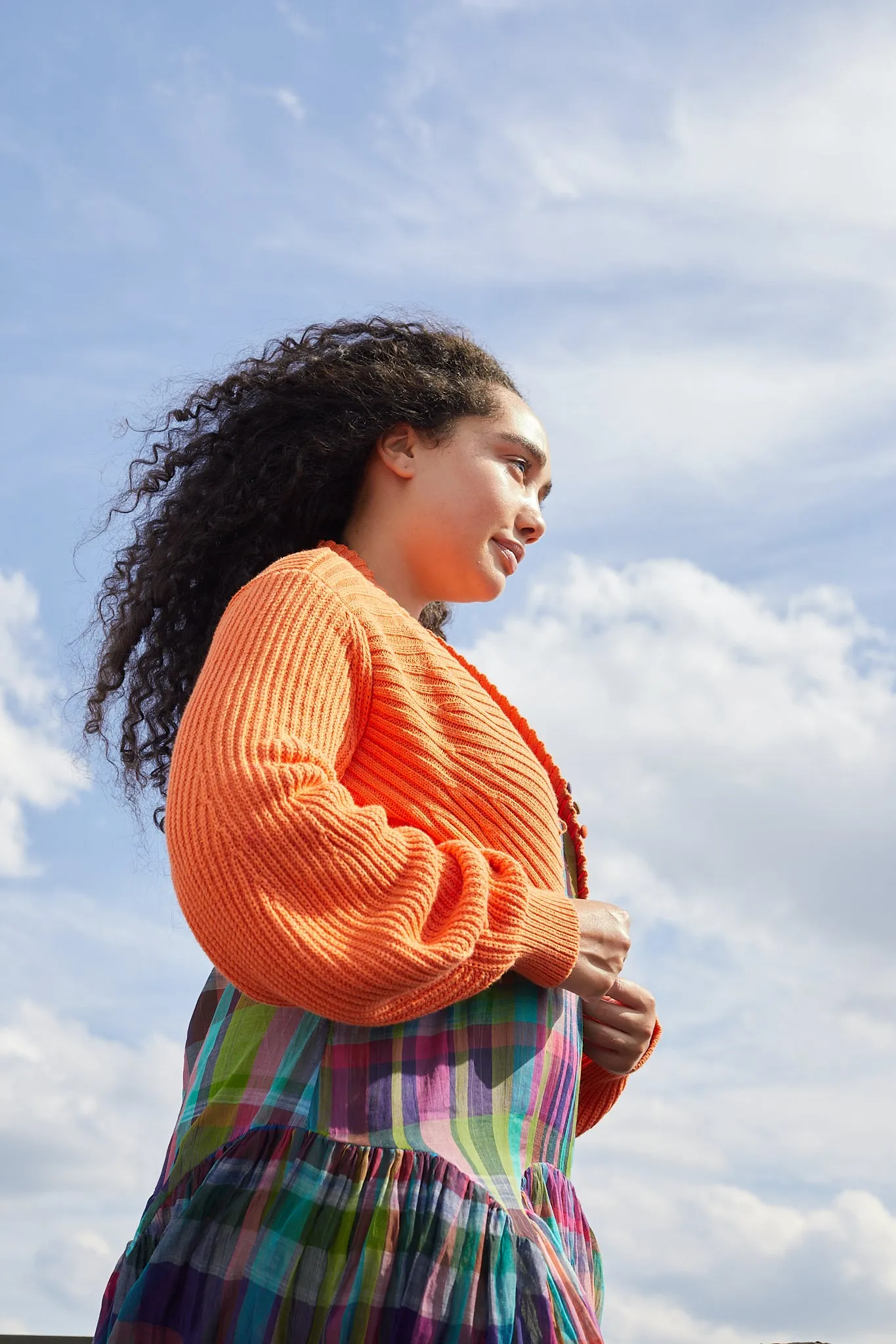 JORDAN CARDIGAN | TANGERINE