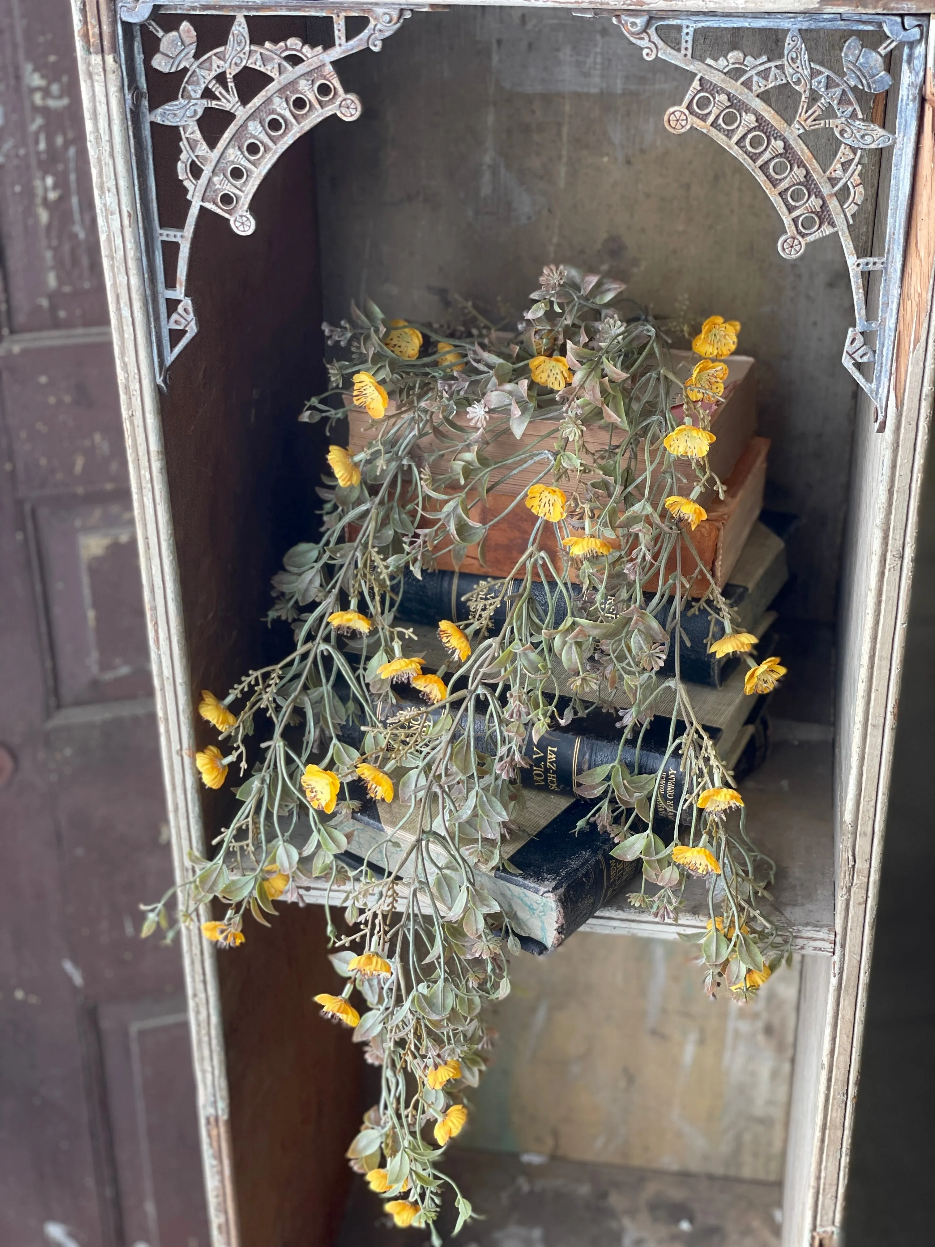 Julep Blooms Hanging | 34" | Mustard | CLOSEOUT!  From $2.95