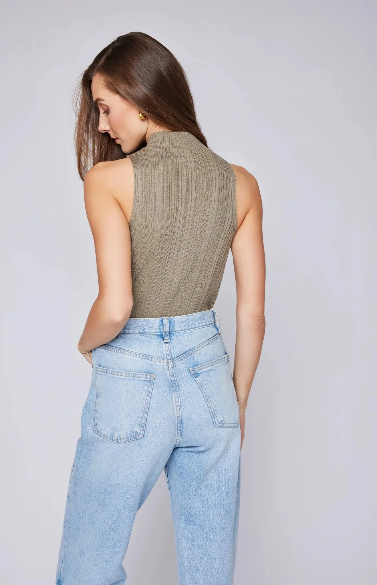 Julian Knit Tank- Sage Green