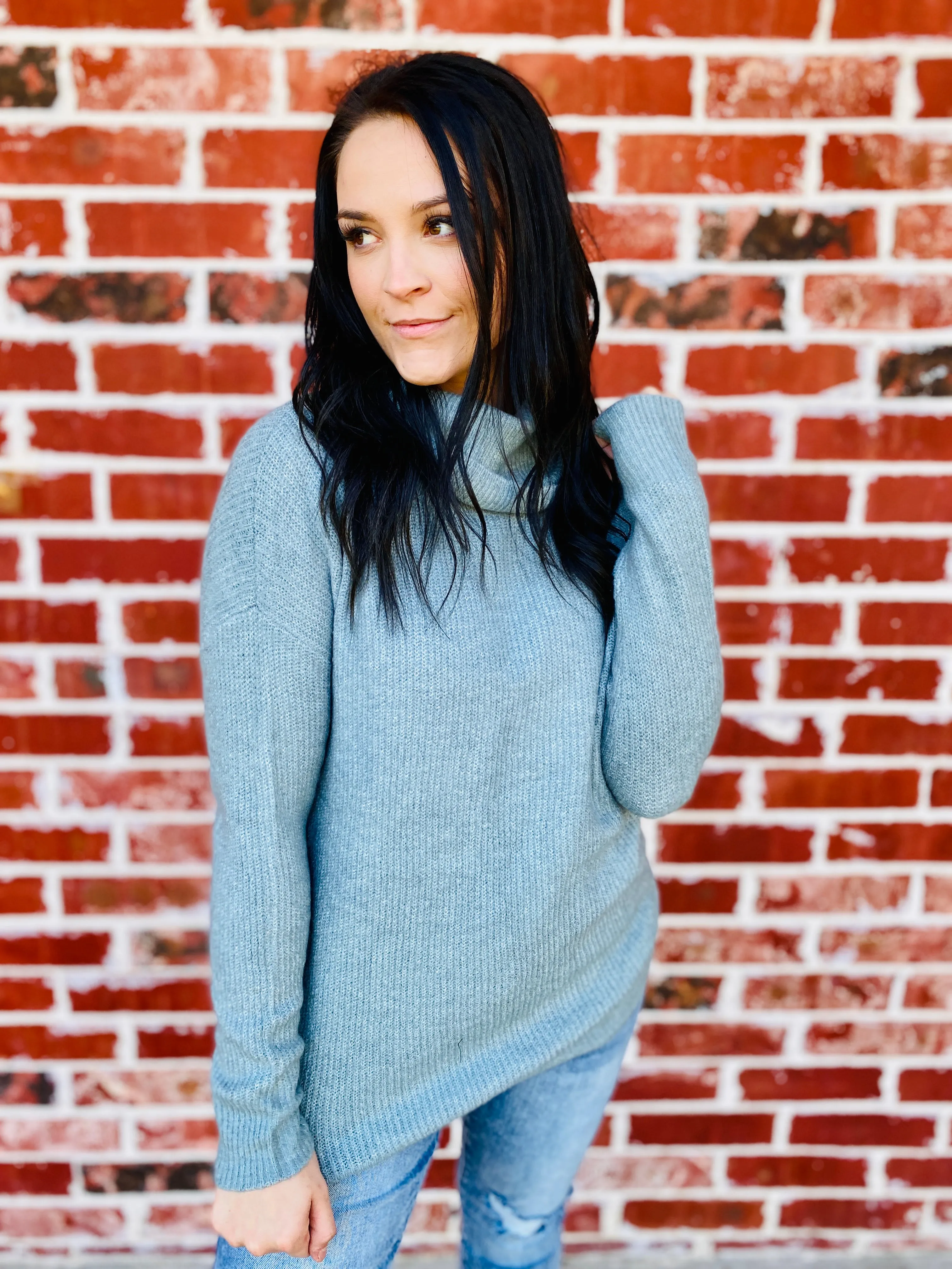 Keeping It Real Sweater - Dusk Blue