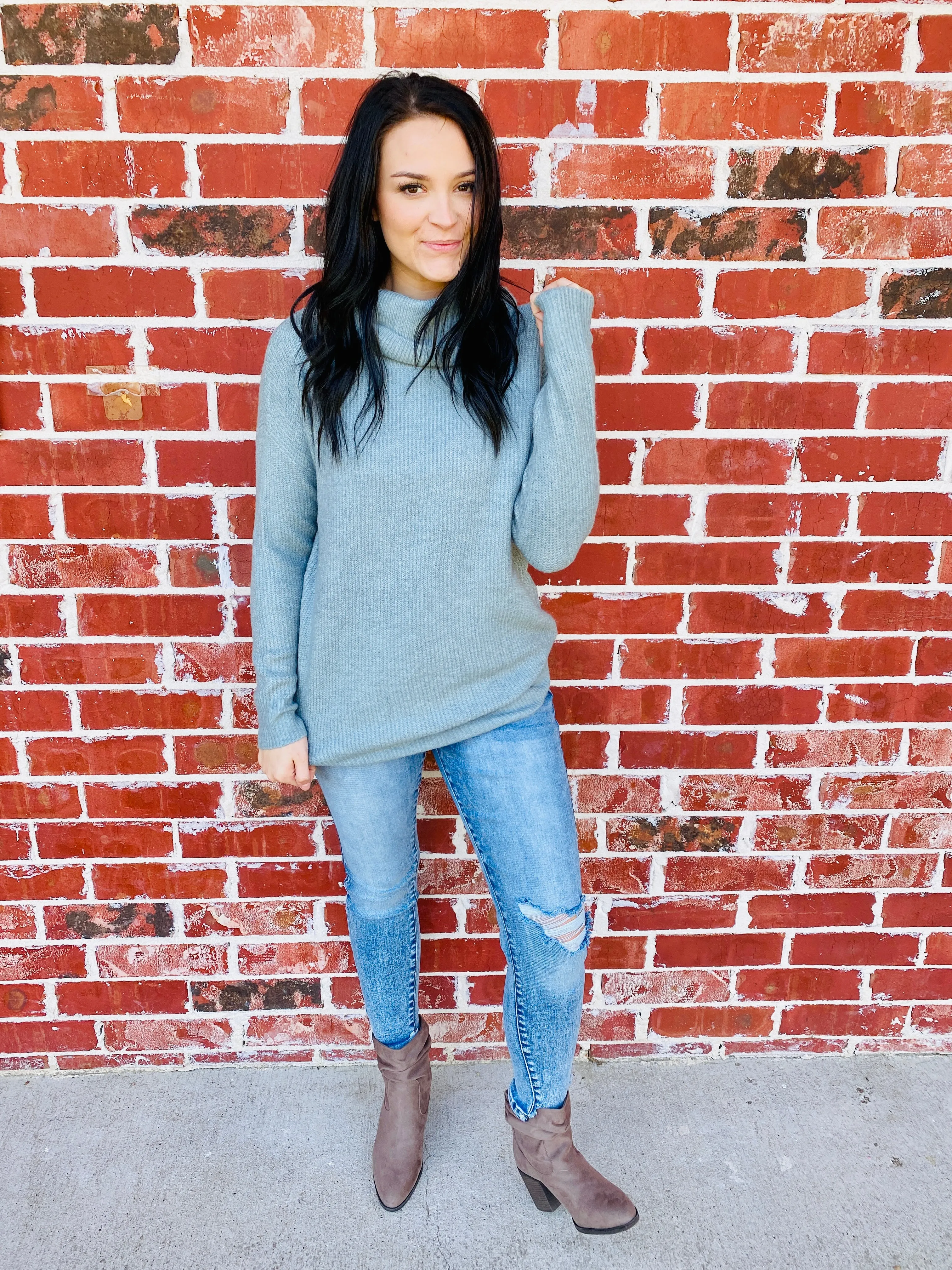 Keeping It Real Sweater - Dusk Blue
