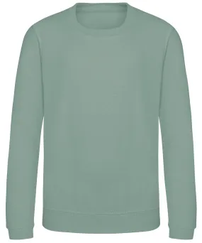 Kids AWDis sweatshirt | Dusty Green