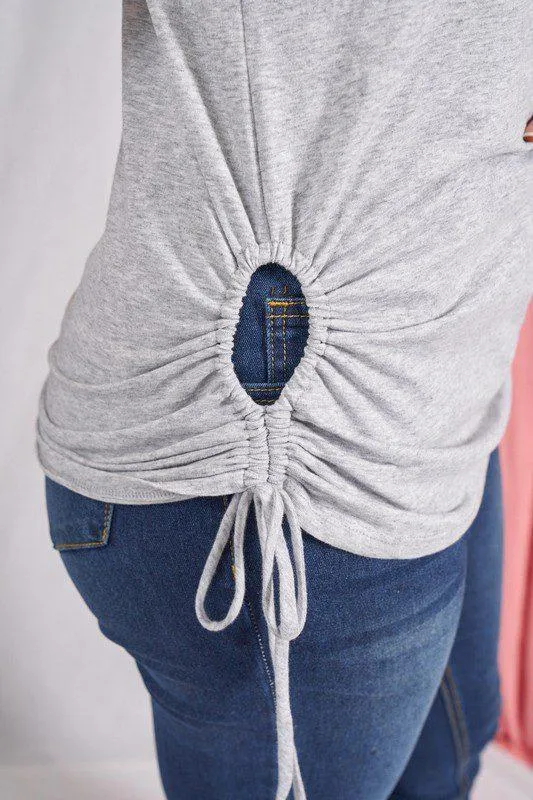 Knit Top with Side Keyhole