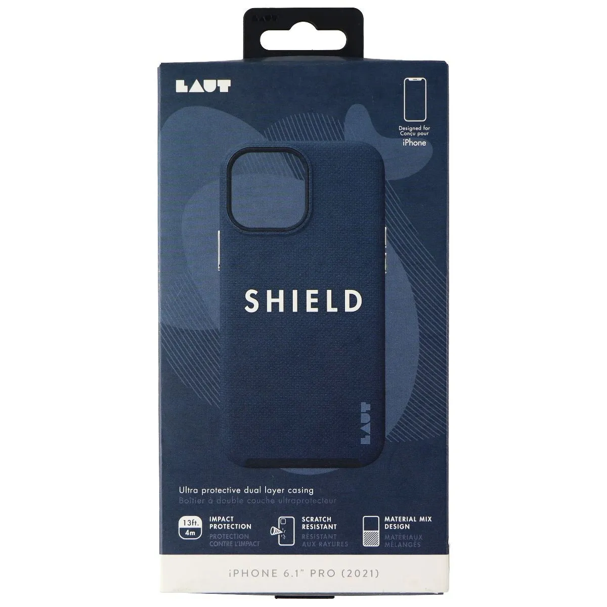 LAUT Shield Series Dual Layer Case for Apple iPhone 13 Pro - Indigo Blue