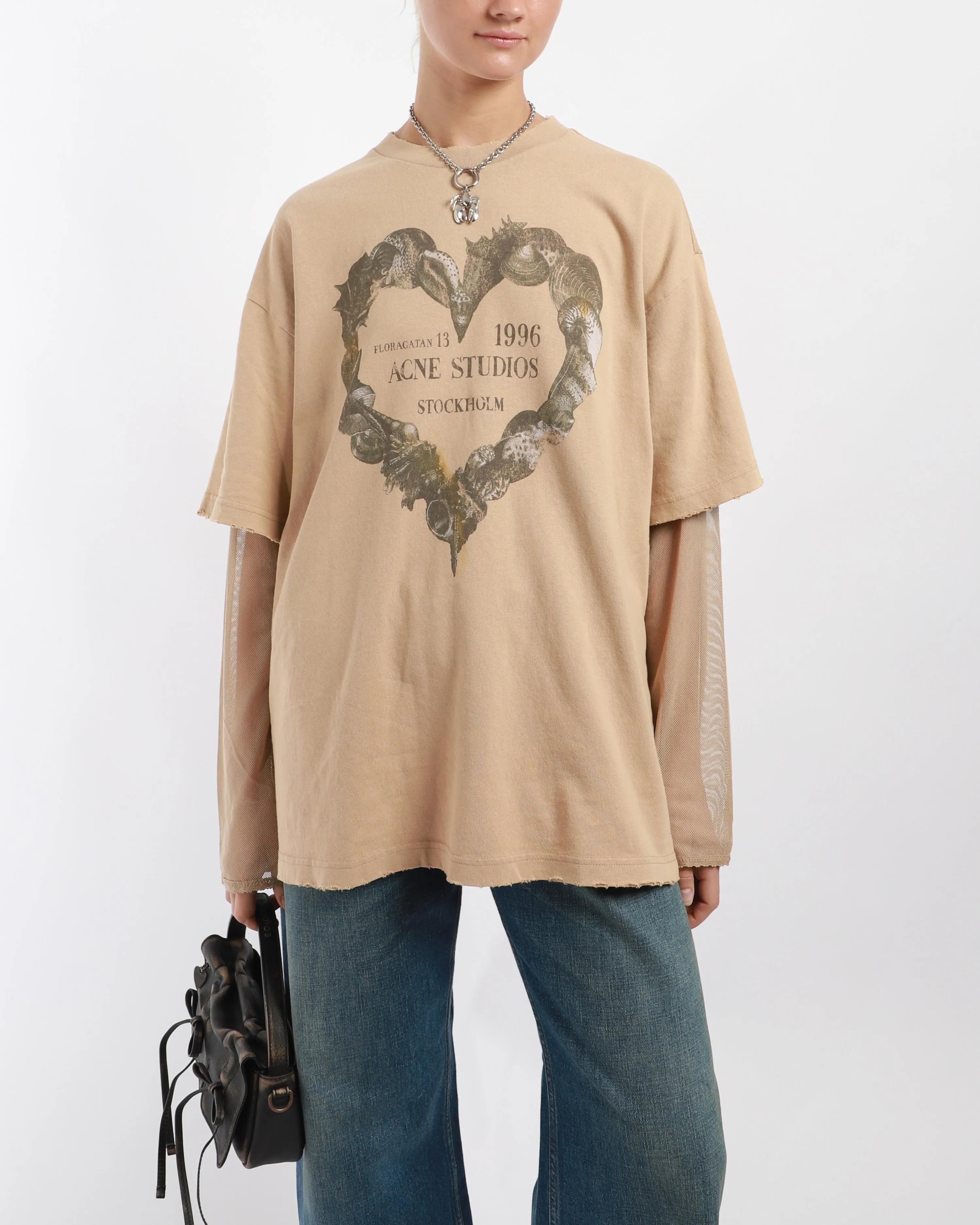 Layered Heart Print T-Shirt
