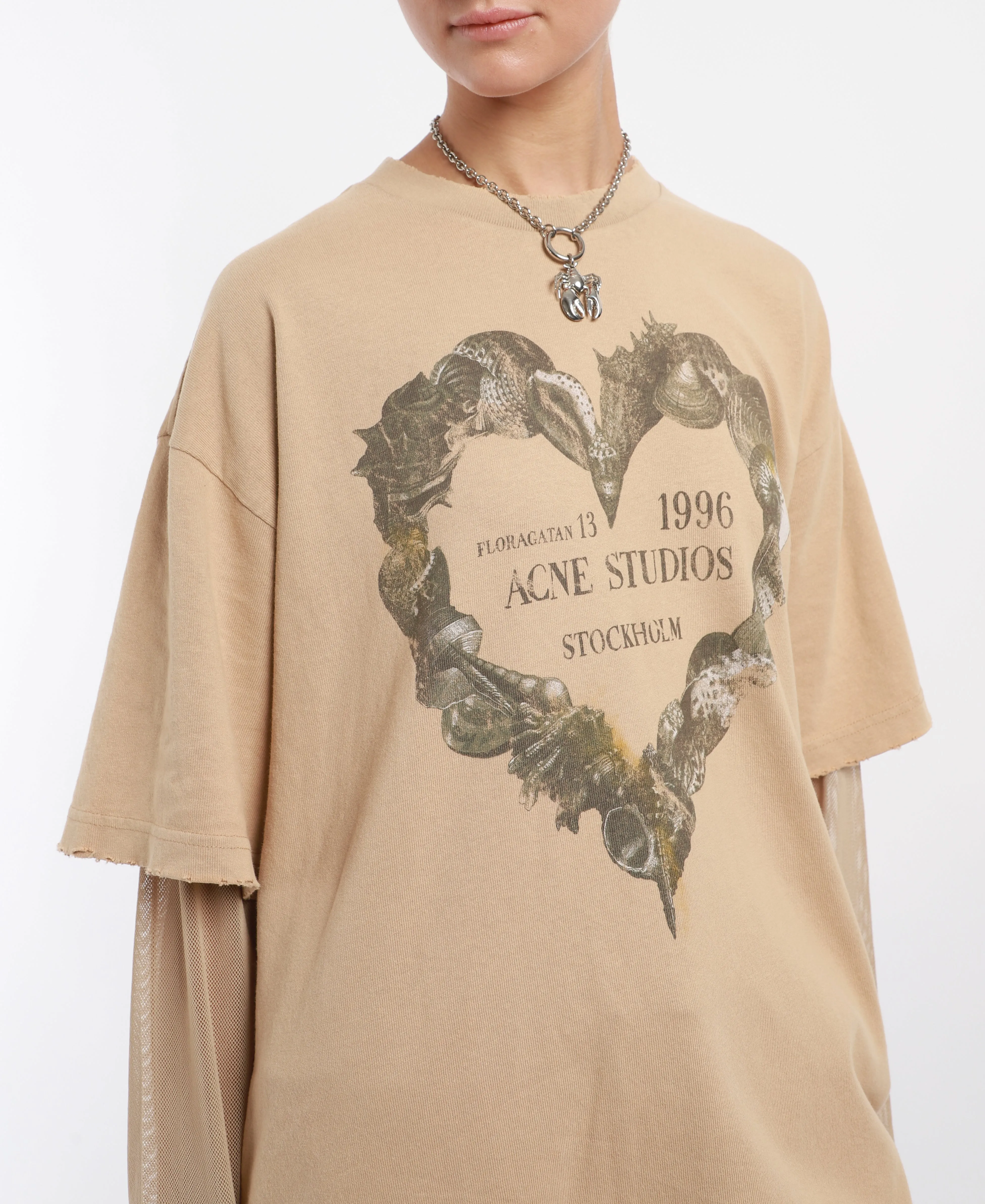 Layered Heart Print T-Shirt