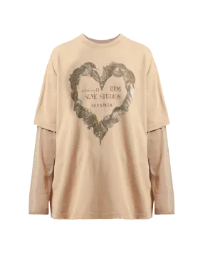 Layered Heart Print T-Shirt