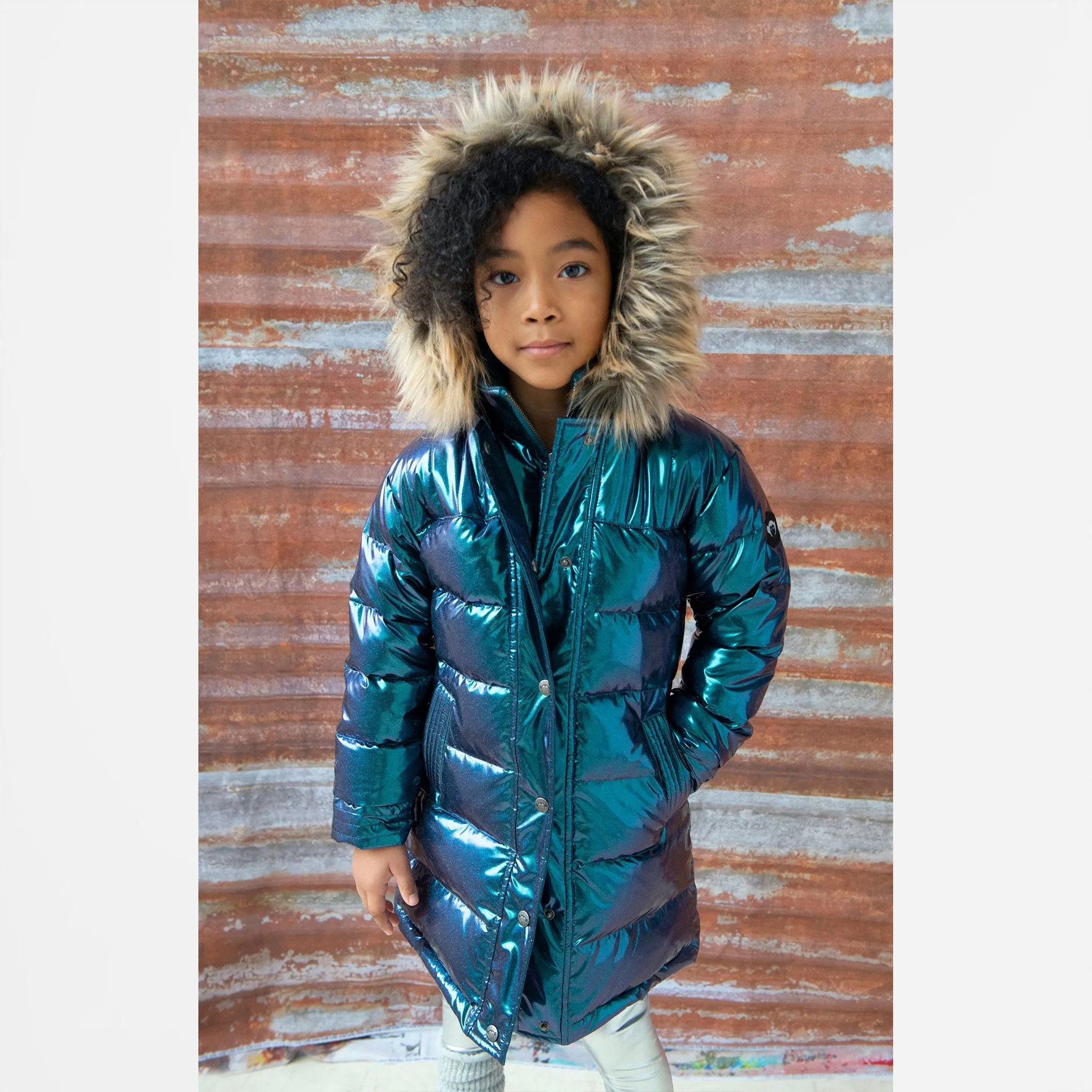 Long Down Sparkle Coat