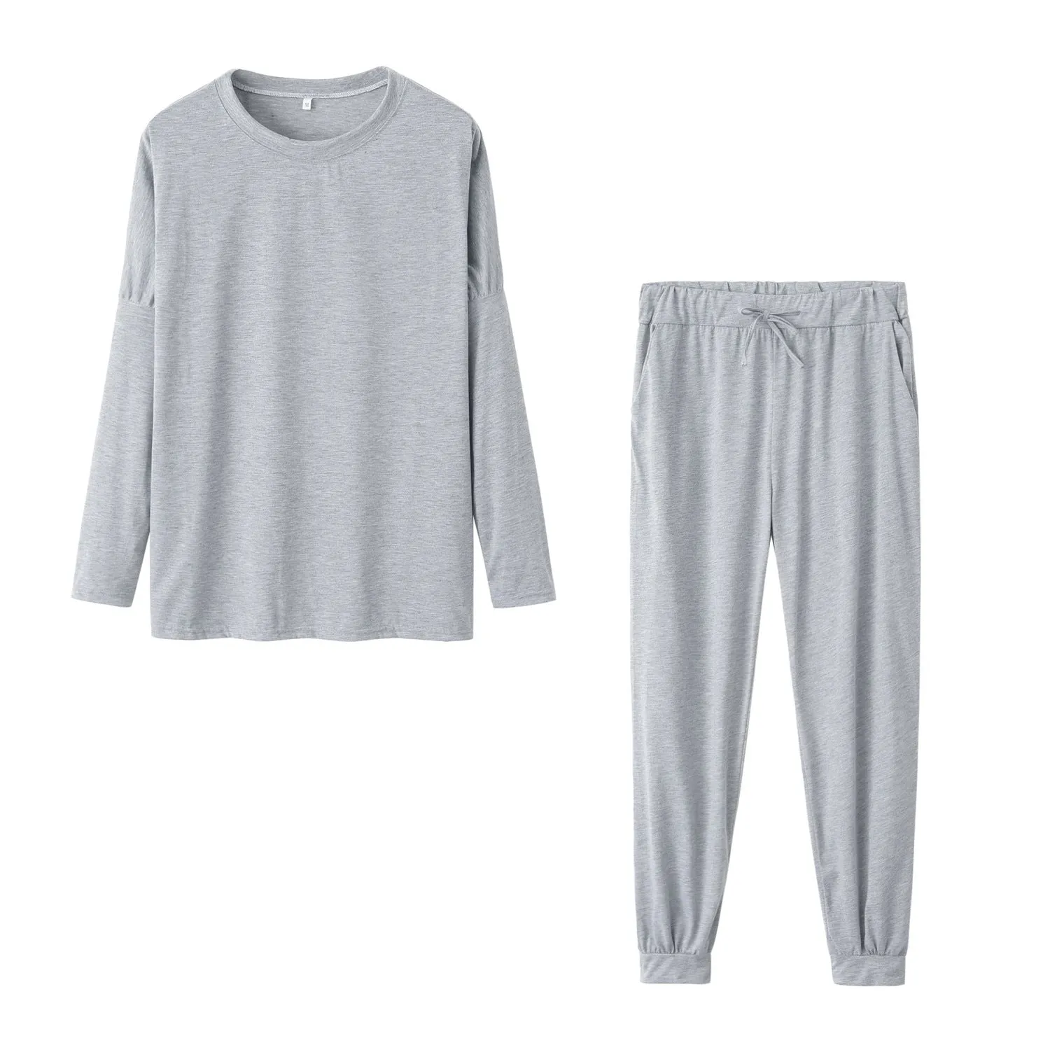 Loose Solid Color Long-sleeved Casual Suit