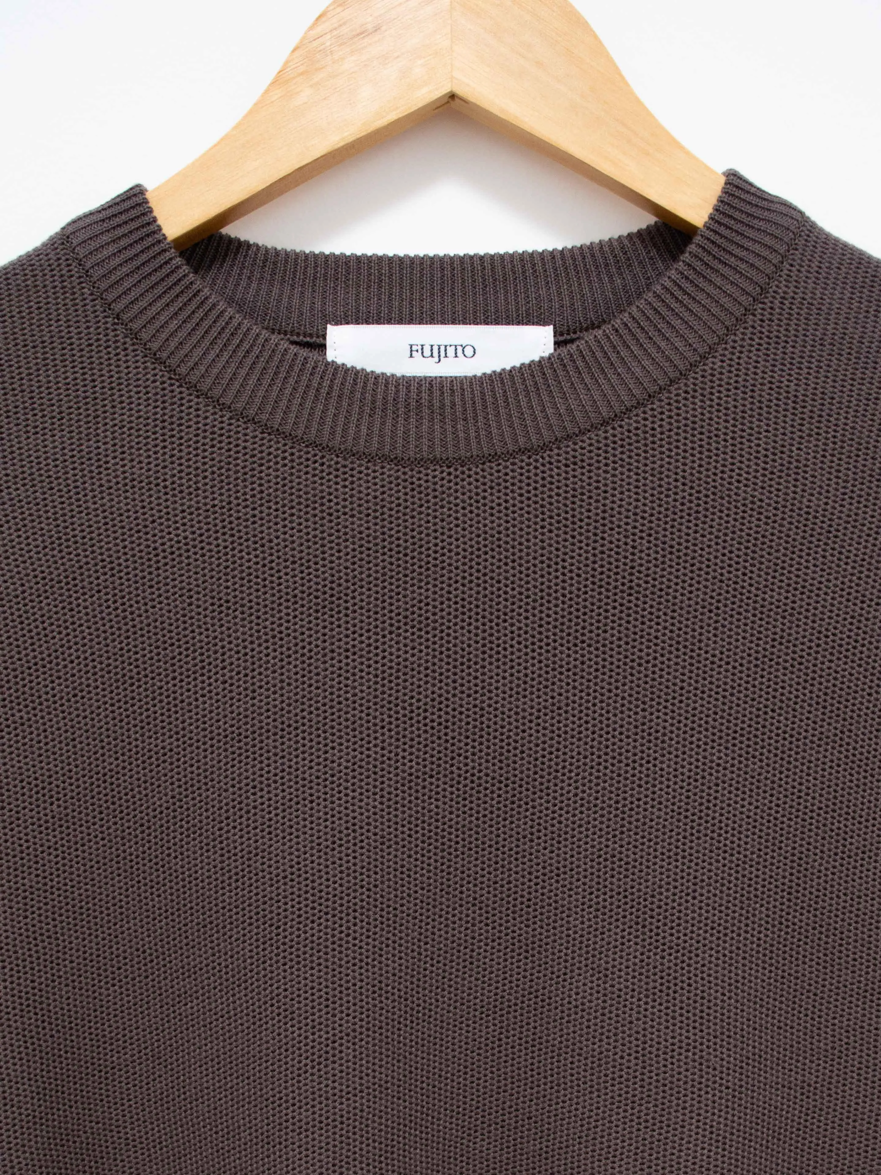 L/S Knit T-Shirt - Charcoal
