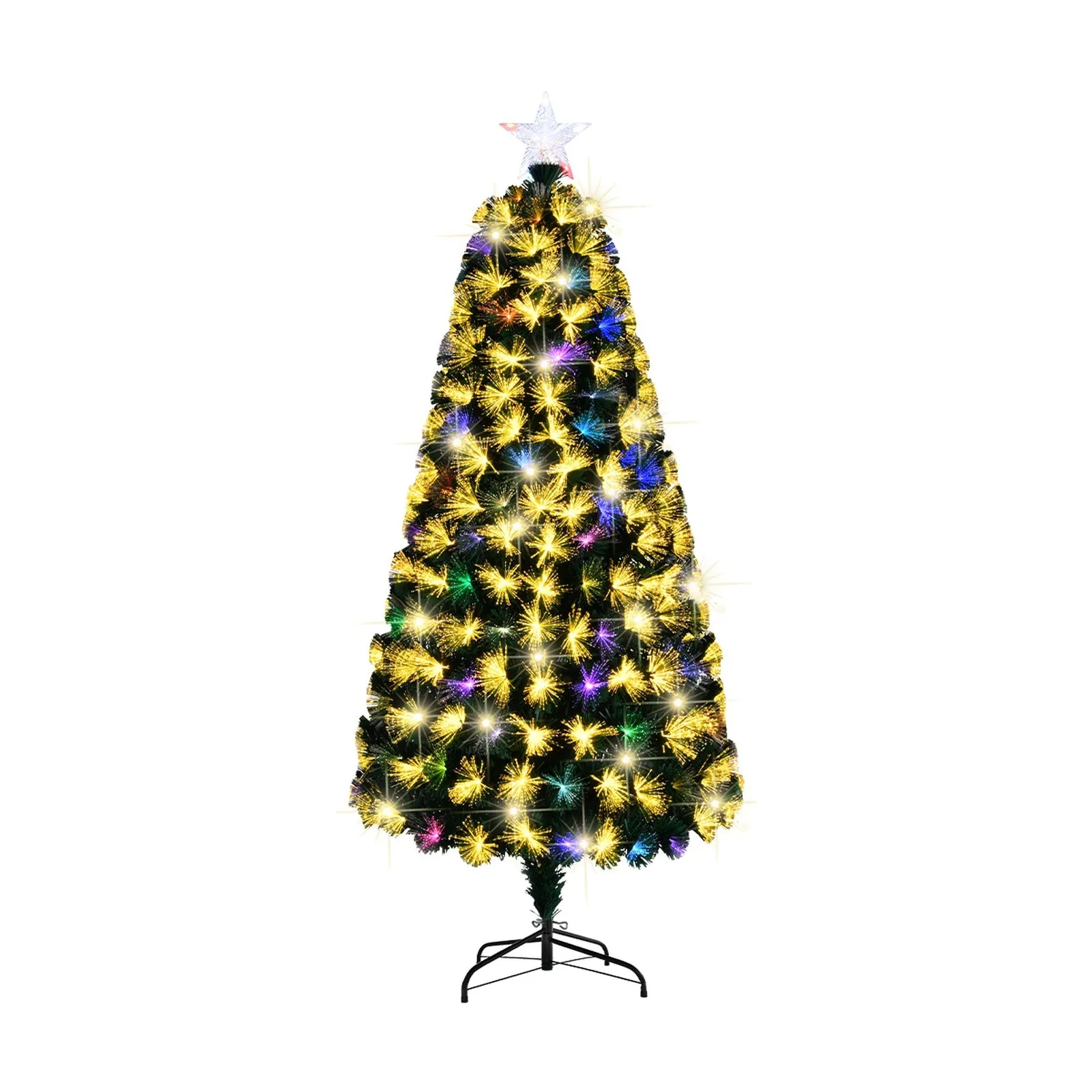 Mazam Christmas Tree 1.8M 6FT LED Xmas Trees Fibre Optic Multi Colour