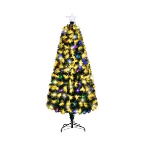 Mazam Christmas Tree 1.8M 6FT LED Xmas Trees Fibre Optic Multi Colour