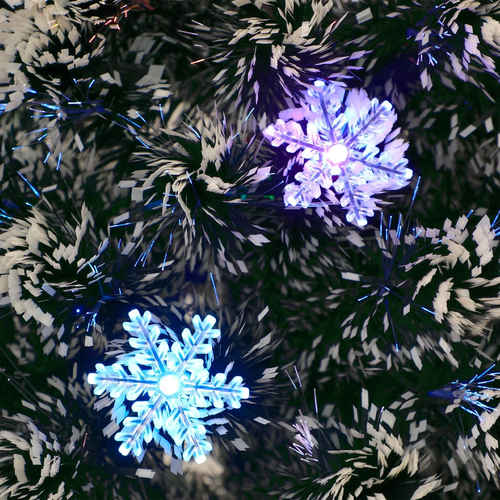 Mazam Christmas Tree 1.8M 6FT Snowflakes Xmas Decorations Green with LED lights