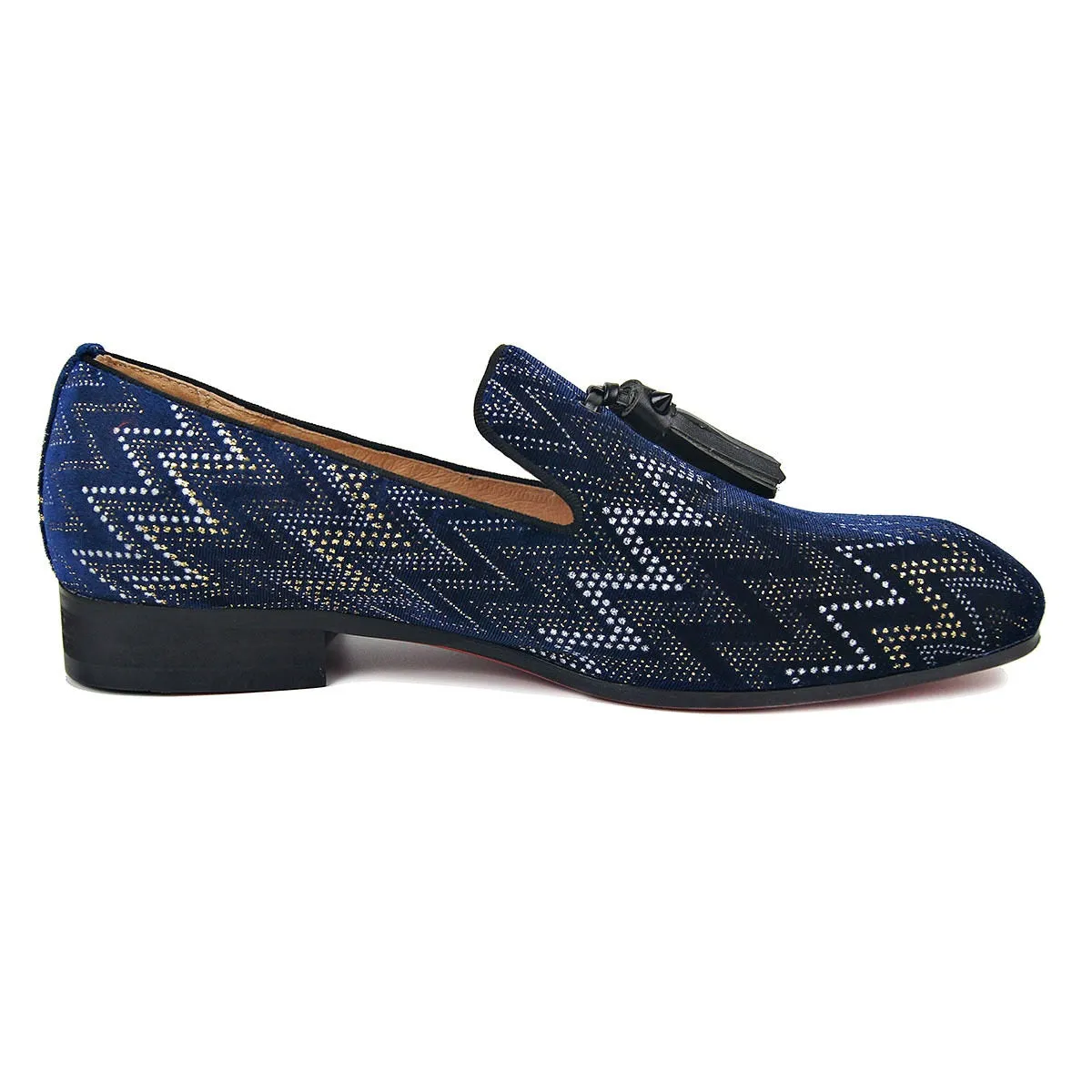 Men Tassel Decoration Printed Casual Loafer Shoes