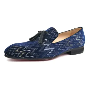 Men Tassel Decoration Printed Casual Loafer Shoes