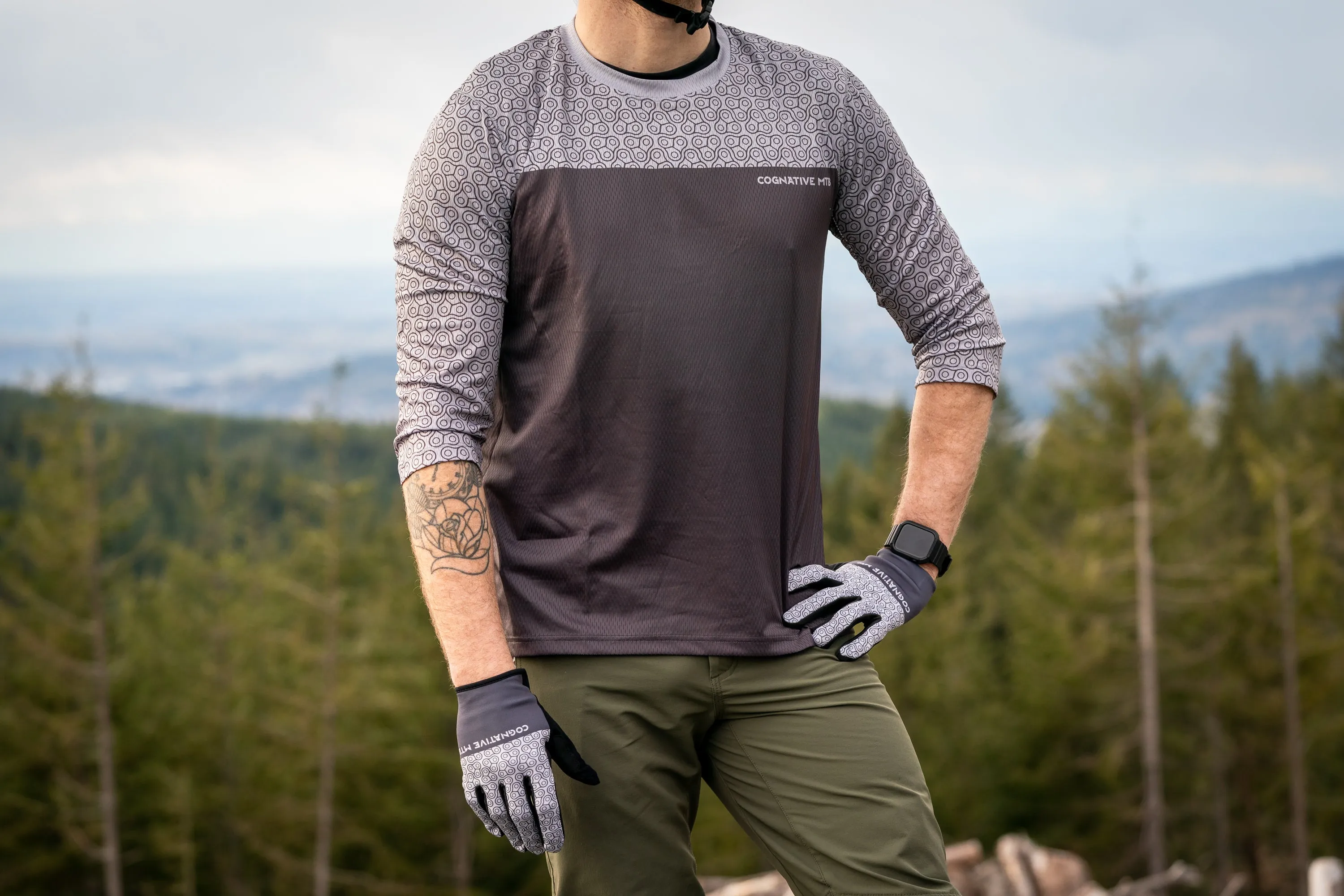 Men's 3/4 Sleeve Tech 2.0 Jersey (Tri-Flow Silver)