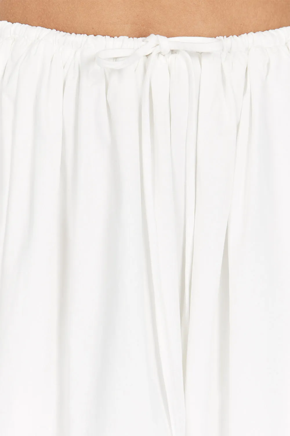 MONTY WHITE BUBBLE MIDI SKIRT