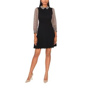 MSK -  Printed MIDI Sweaterdress
