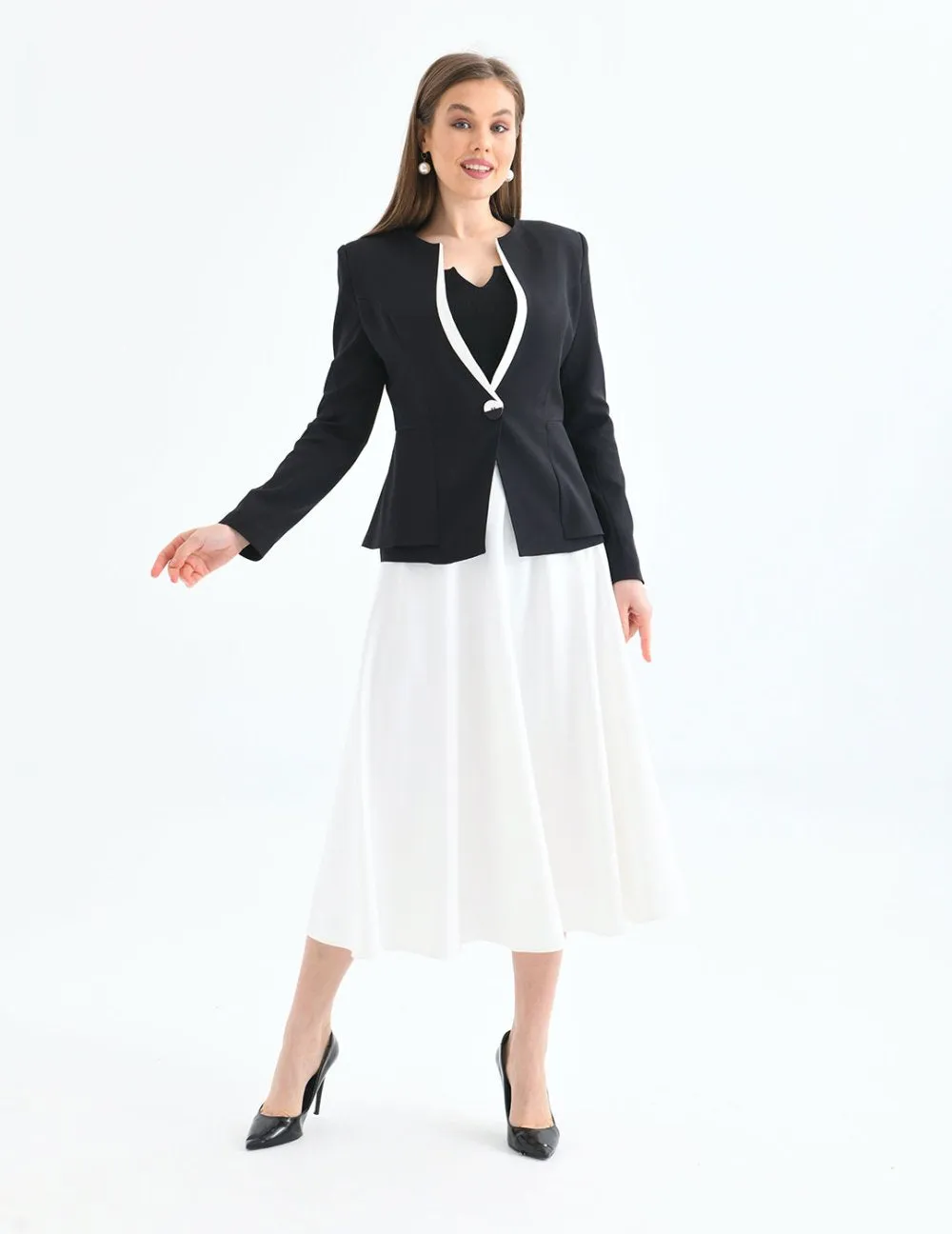 NDL Women Flared Skirt Women's Suit Black - Dalton