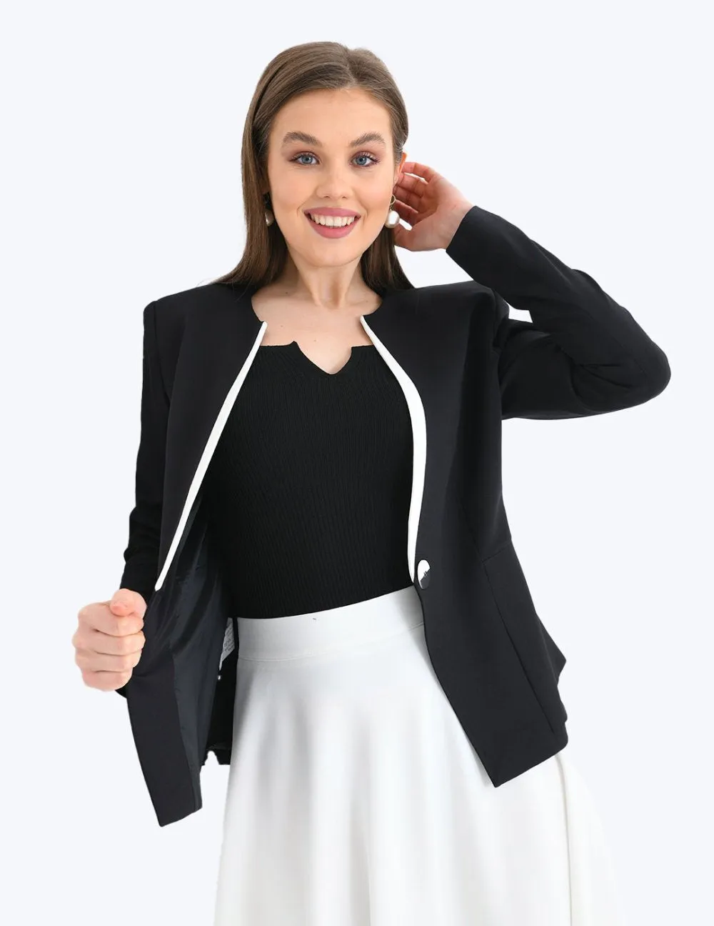 NDL Women Flared Skirt Women's Suit Black - Dalton