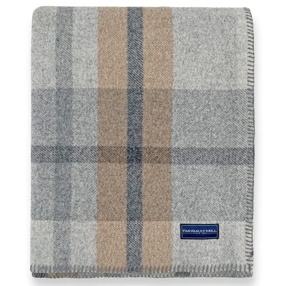 Northfield Plaid Wool Blanket