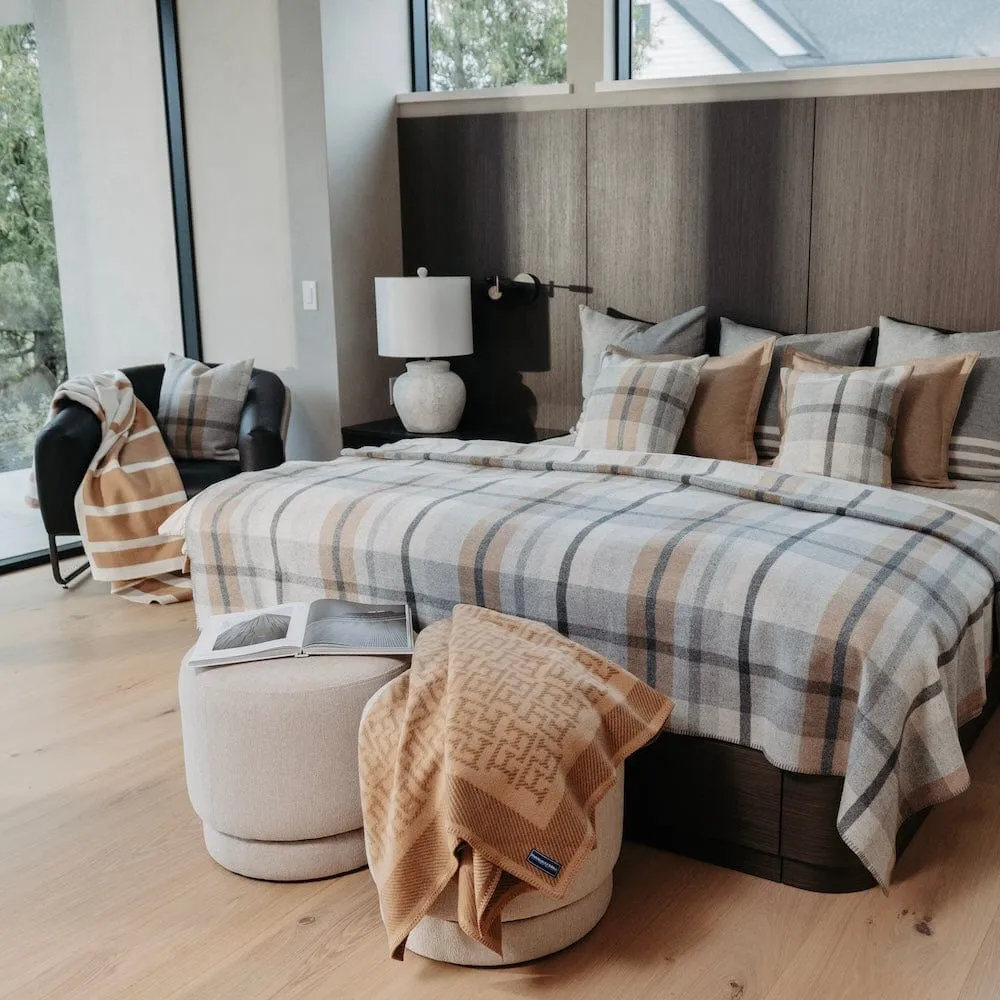 Northfield Plaid Wool Blanket