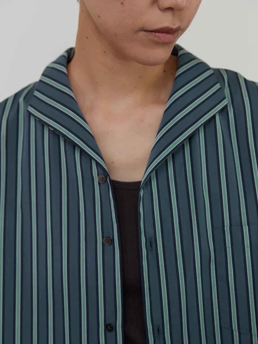 Open Collar Shirt Dress