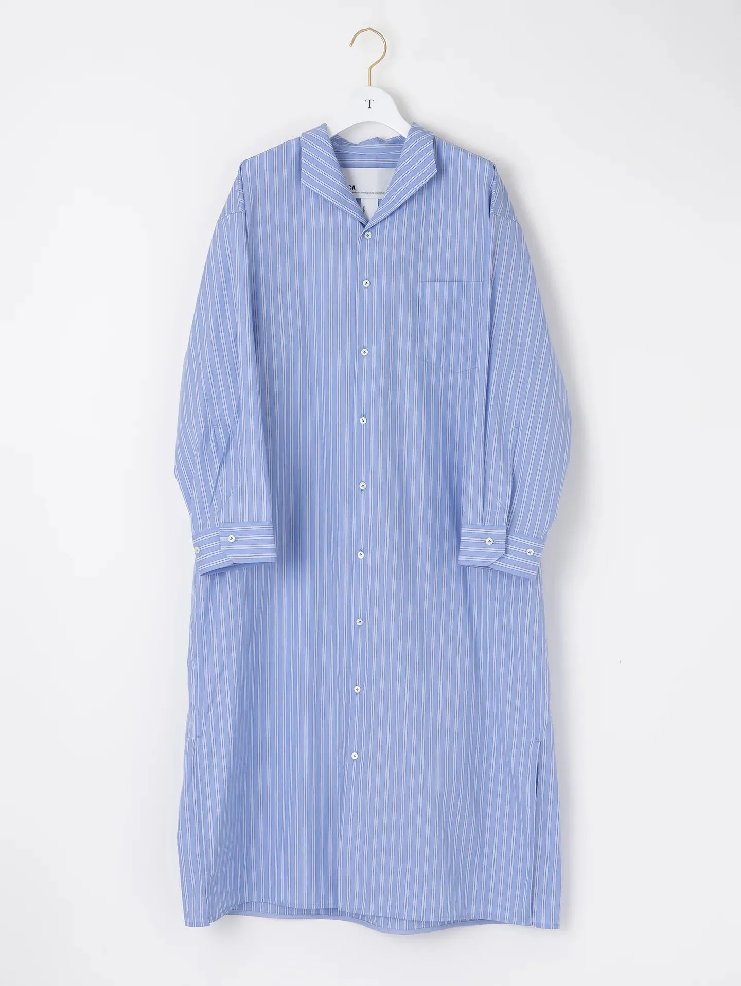 Open Collar Shirt Dress