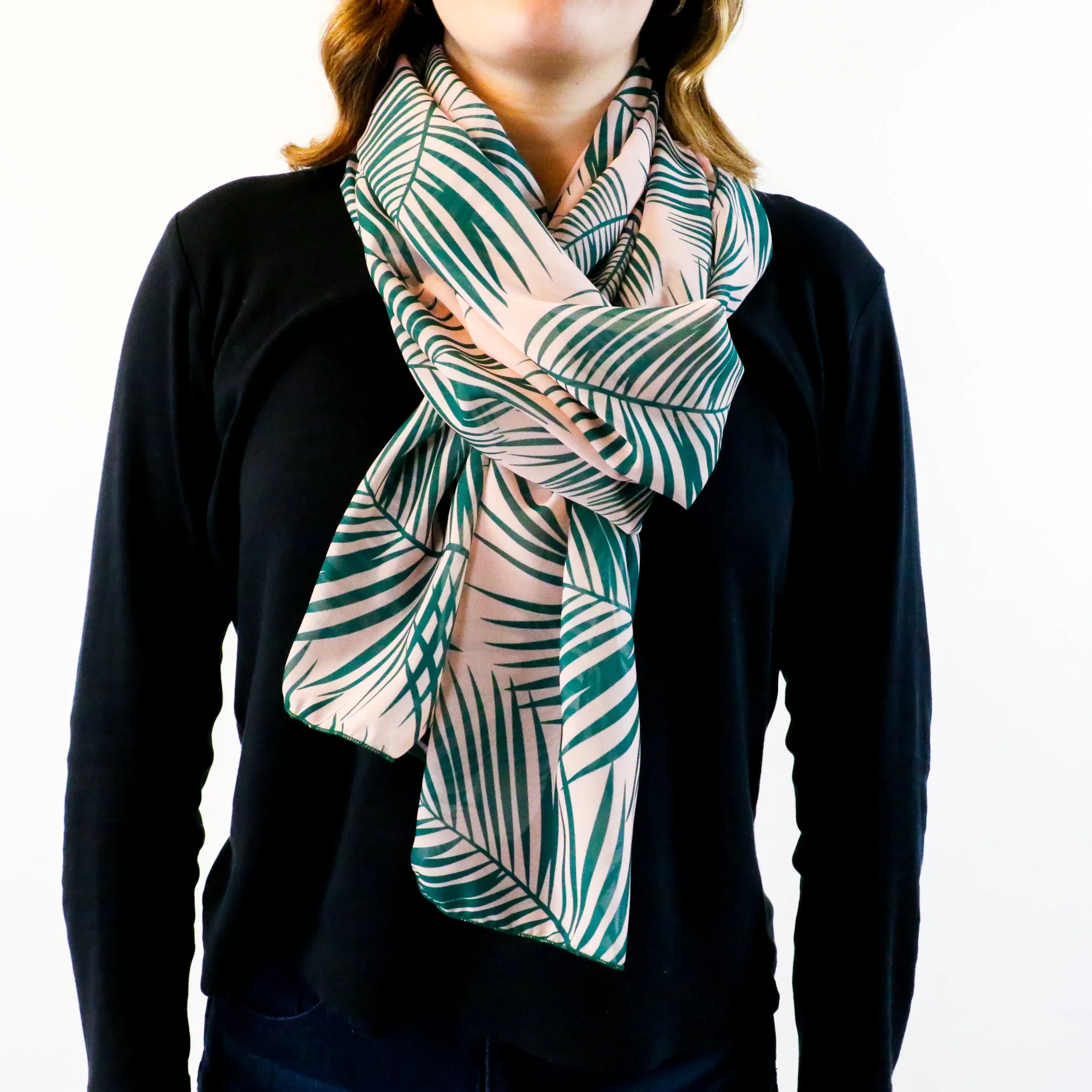 Palm Leaves Rectangle Scarf