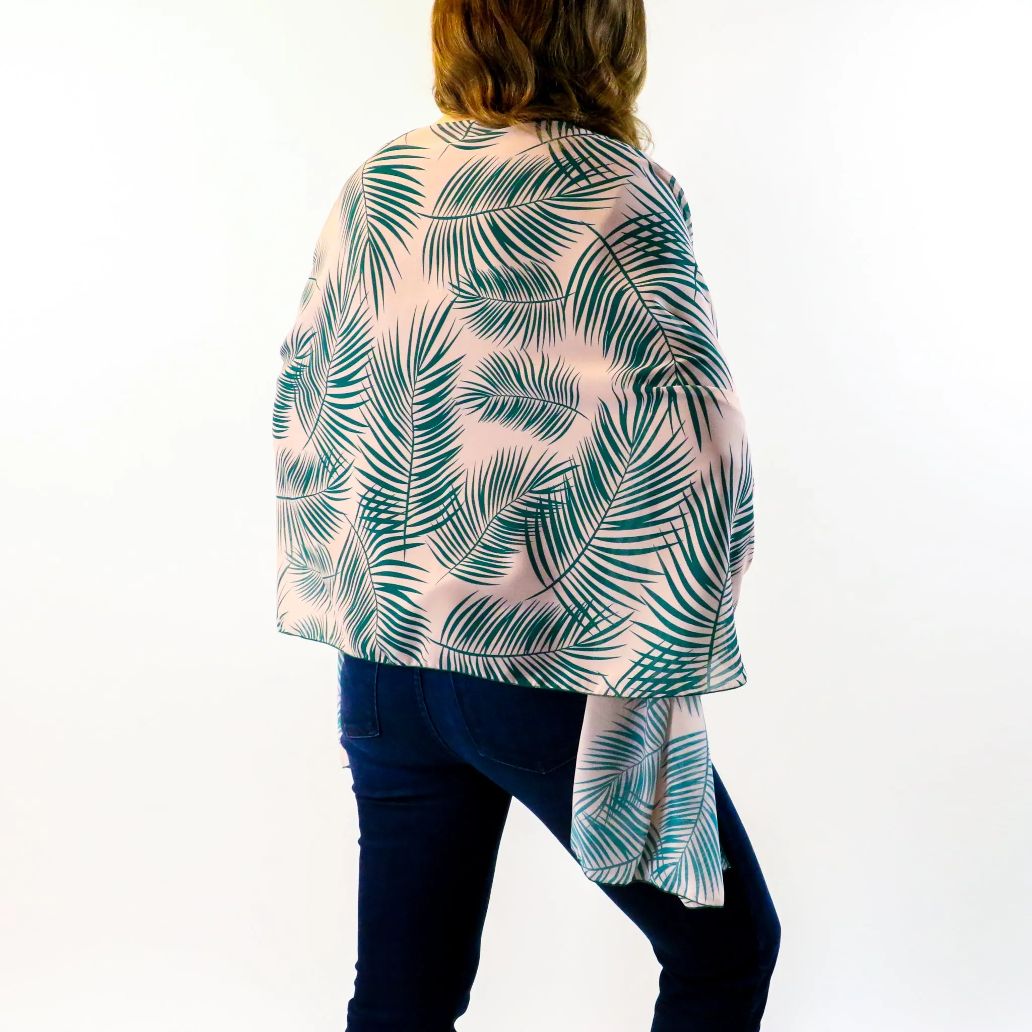 Palm Leaves Rectangle Scarf
