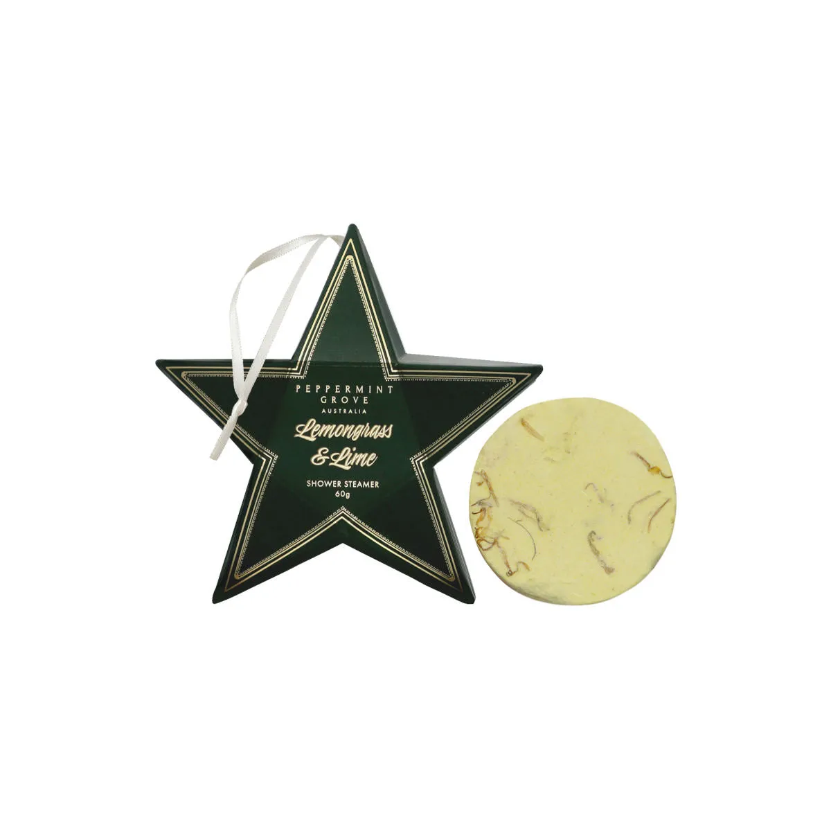 Peppermint Grove Australia Lemongrass & Lime Shower Steamer Bauble