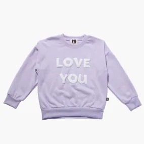 Petite Hailey - Love You Lilac Sweatshirt